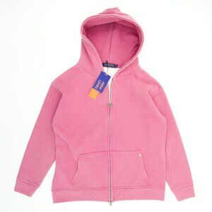 High Level HL Pink Two-way Zip-up Hoodie Stone Washed Vintage Men